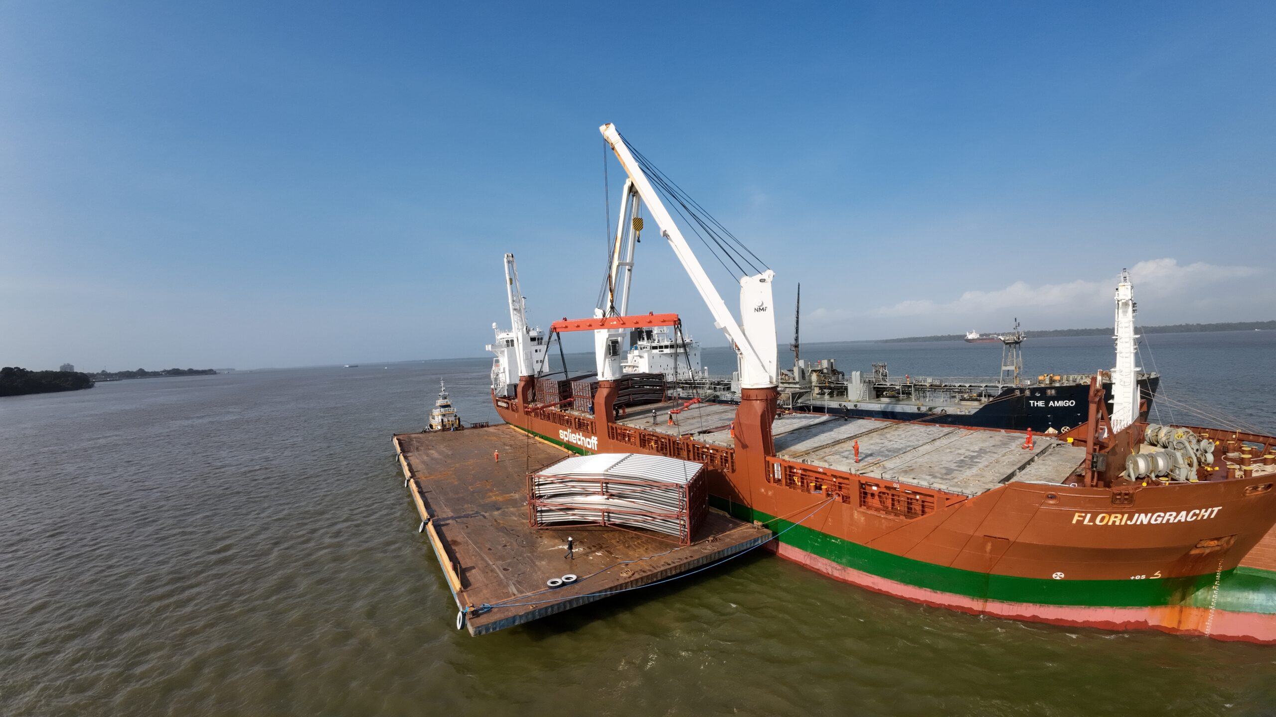 Seca histórica e transporte logístico bem-sucedido.